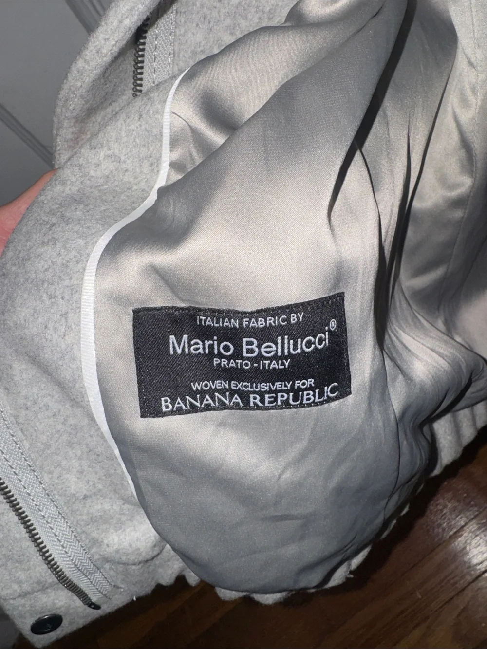 Banana Republic Gray Bomber Jacket